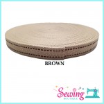25MM COLOUR TAPE WITH BROWN COLOUR DOTTED LINE (PER FEET)